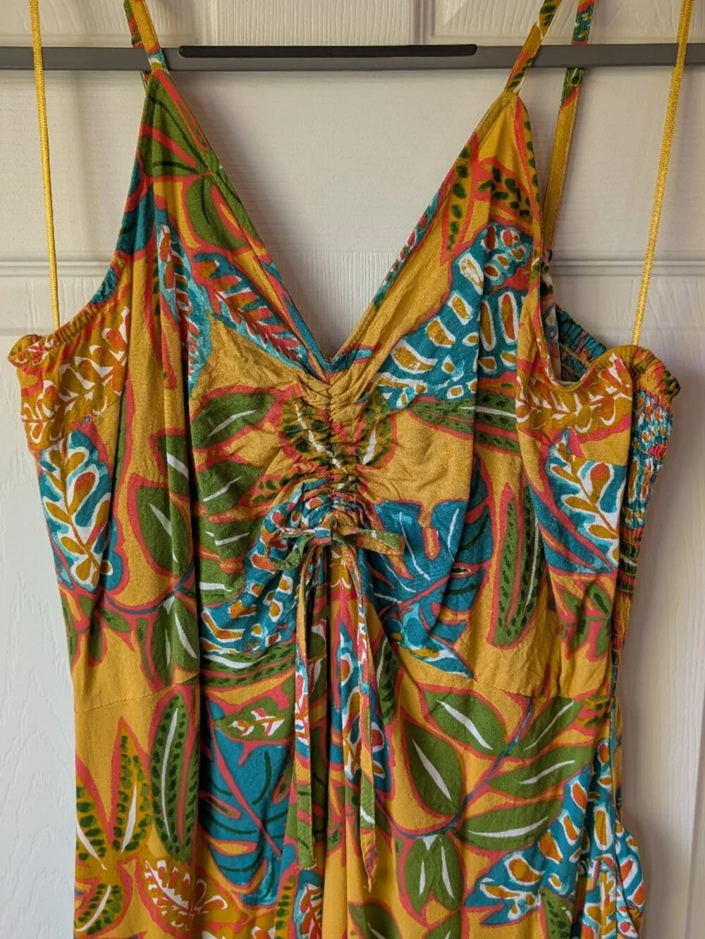 Japna Tropical Wide Leg Jumpsuit with Pockets - Picture 4 of 8